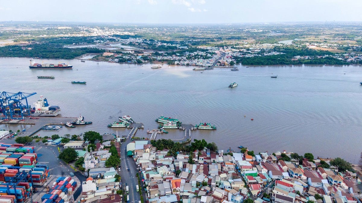 Khu vực sẽ xây dựng cầu Cát Lái nối quận 2 TPHCM với huyện Nhơn Trạch Đồng Nai - NĂM 2021 TỈNH ĐỒNG NAI CHÍNH THỨC KHỞI CÔNG XÂY DỰNG CẦU CÁT LÁI